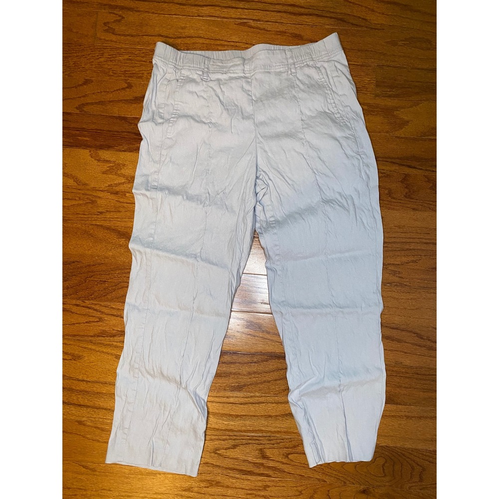 J‎ Jill Linen Stretch Light Gray Pants Size Medium